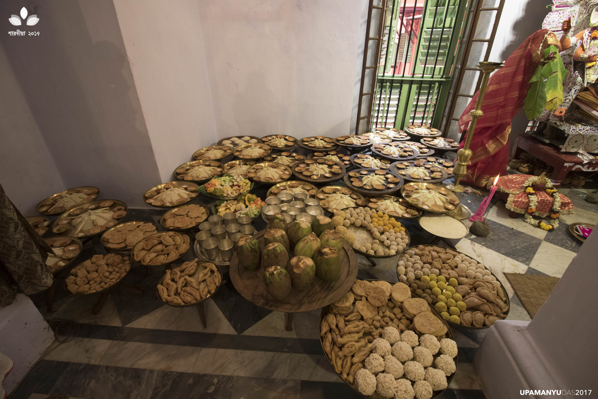 Laha Family's Puja, The Food for Offering